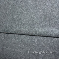 Tissu de manteau en éponge T / C uni tricoté uni